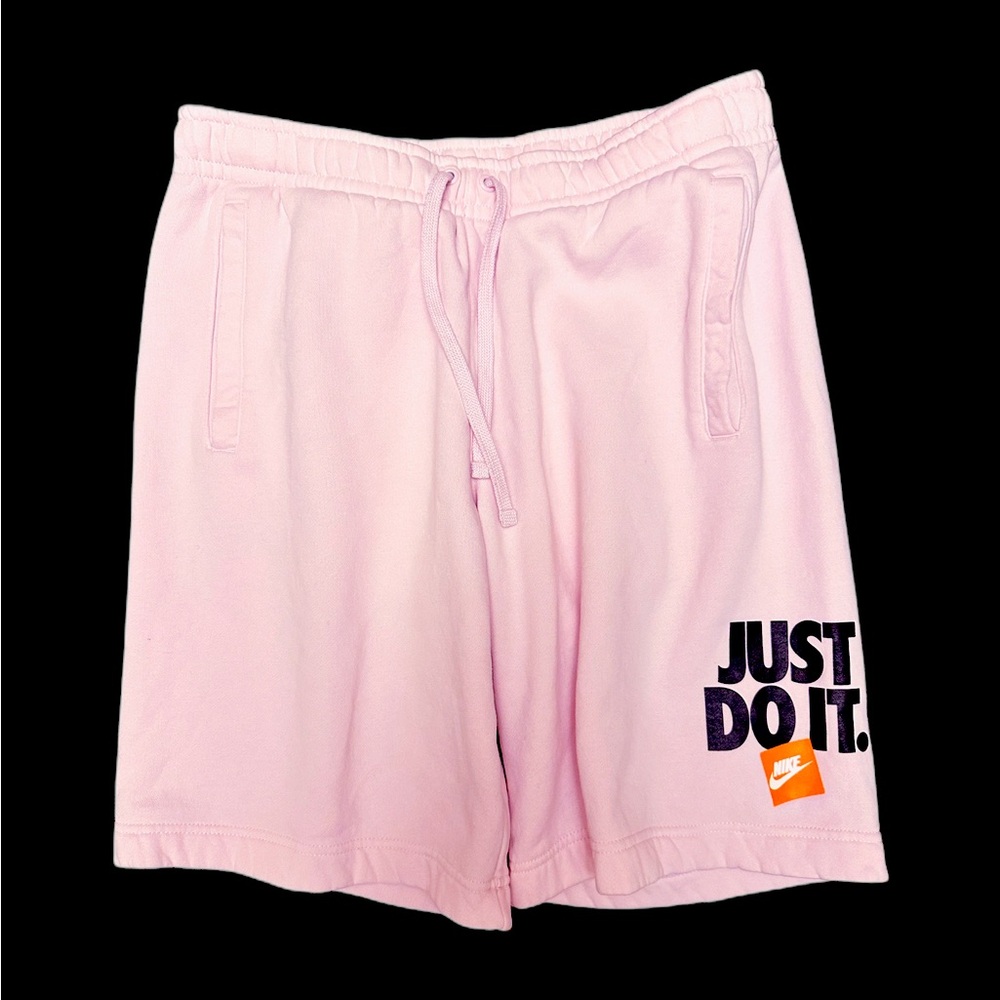 Pink “just do it” Nike sweat shorts size Medium